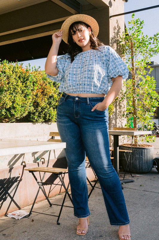 Vervet Alison Mid Rise Flare Jean