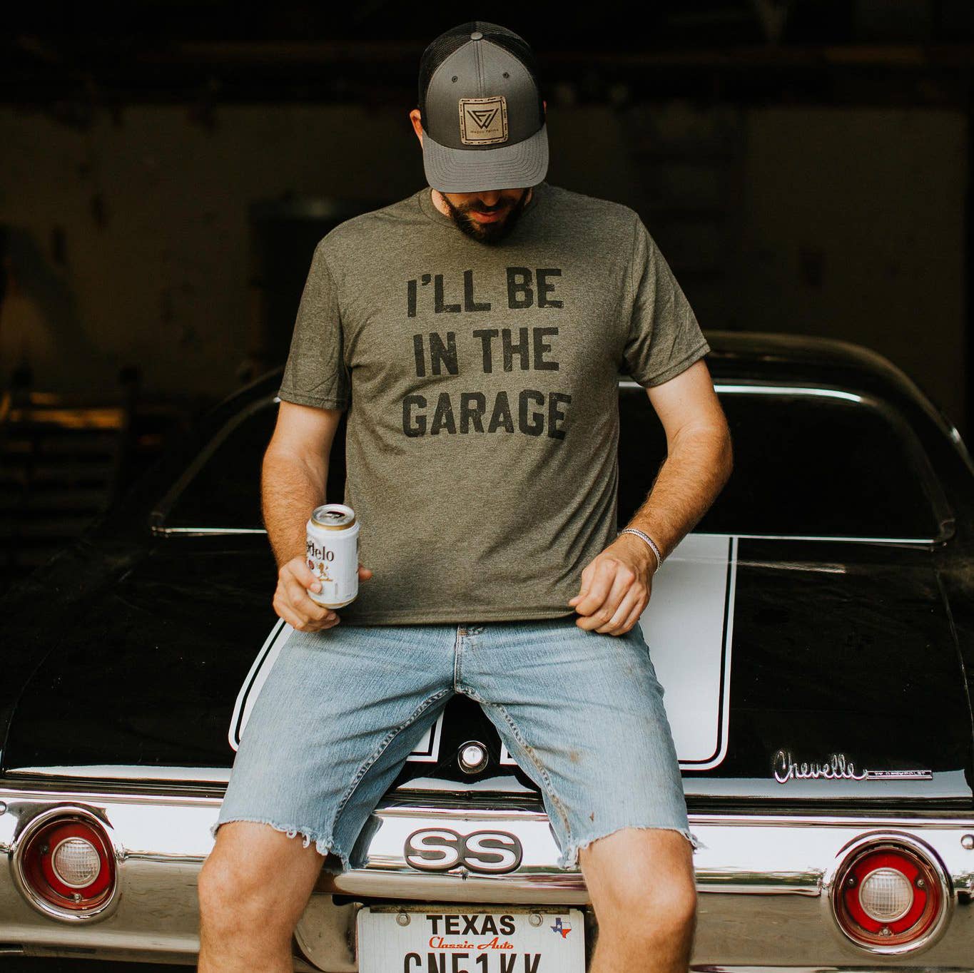 I'll be In the Garage Men's Shirt, Father's Day Shirt, Tee: 2X-Large