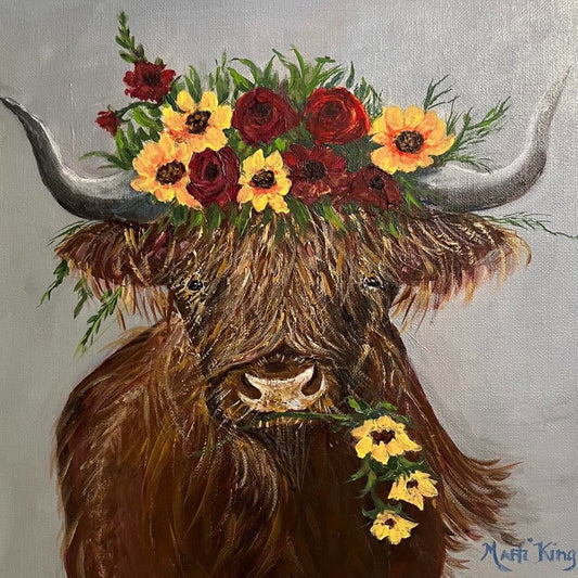 Maisie the Highland Cow Sip & Paint Workshop- Sept. 24@2pm