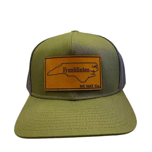 Franklinton NC Green/Black Hat Trucker Hat