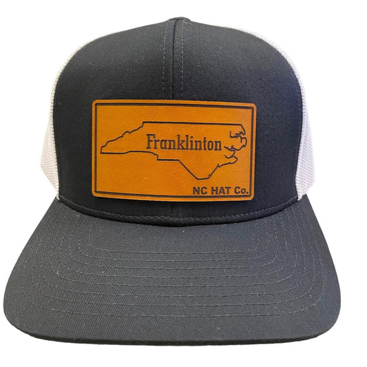 Franklinton NC White/Black Trucker Hat
