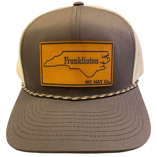 Franklinton NC Tan/Brown Trucker Hat
