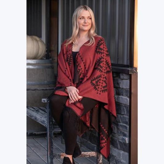 AZTEK REVERSIBLE PONCHO
