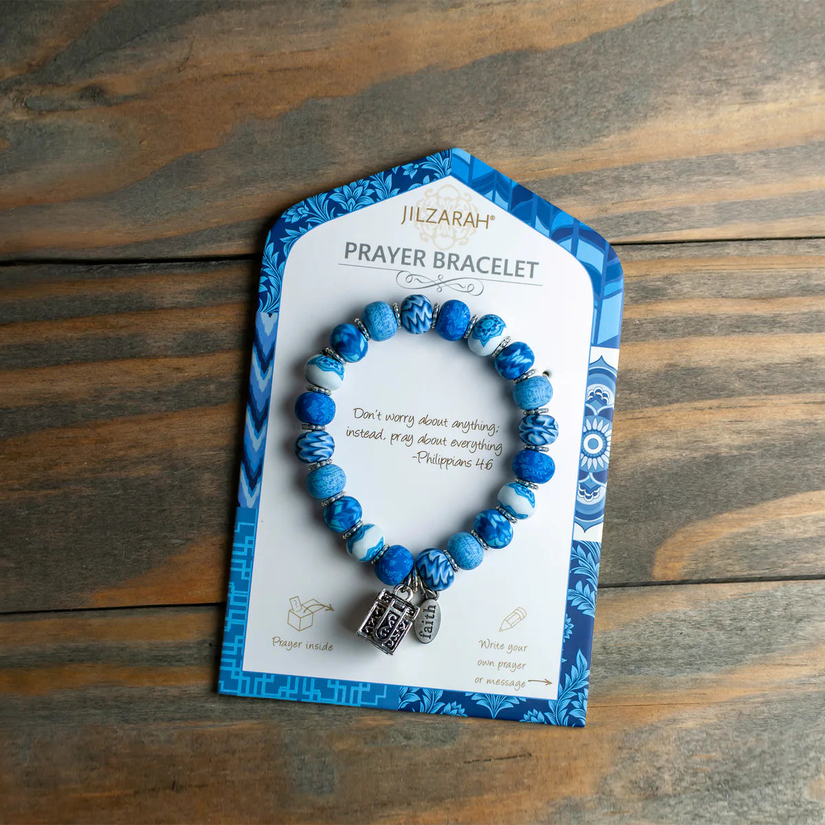 Porcelain Blue Prayer Bracelet