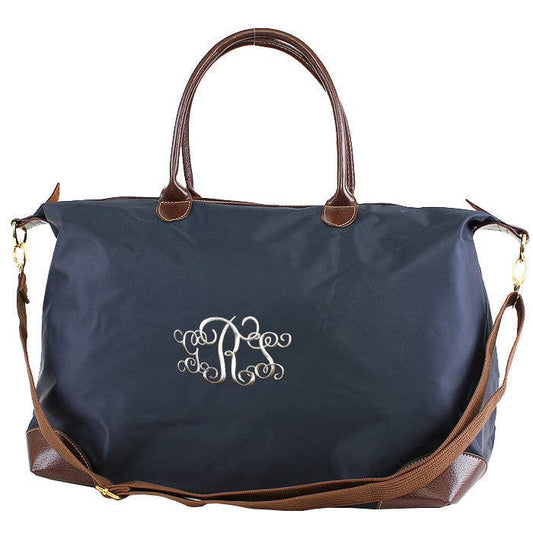 Nylon Weekender/Duffle Bag: Navy