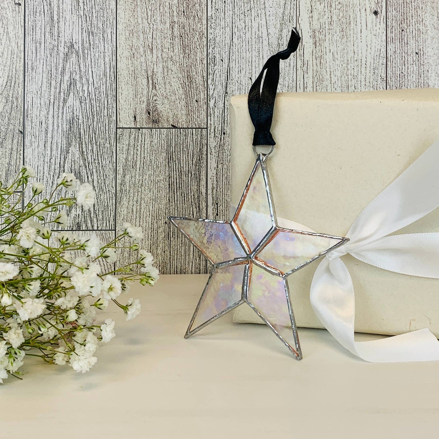 Written in the Stars: Remembered Handmade  Glass Star 7727