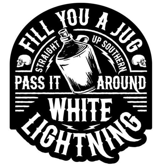 White Lightning Decal