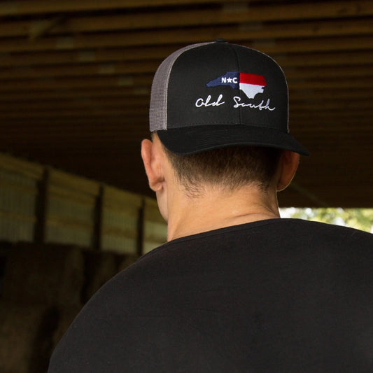 NC TRUCKER HAT  Black -Grey