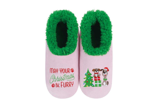 Women's May Your Christmas Be Furry Slippers