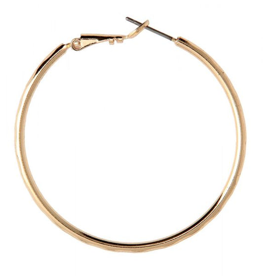 Gold Medium Wire Hoop