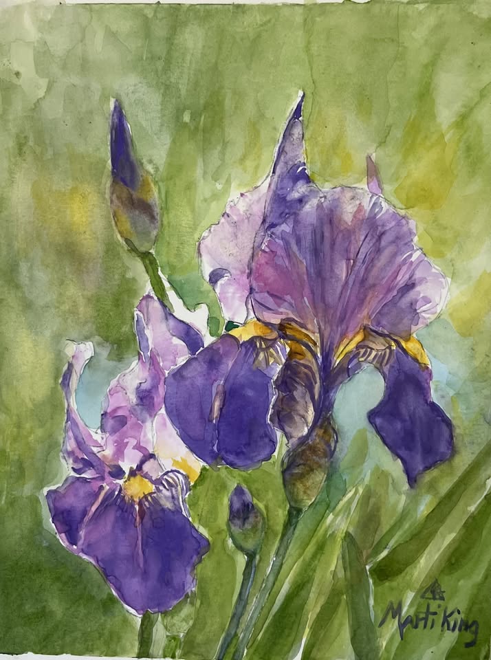 Iris Watercolor Workshop w/Marti King