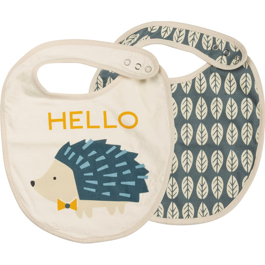 Bib Set - Hedgehog