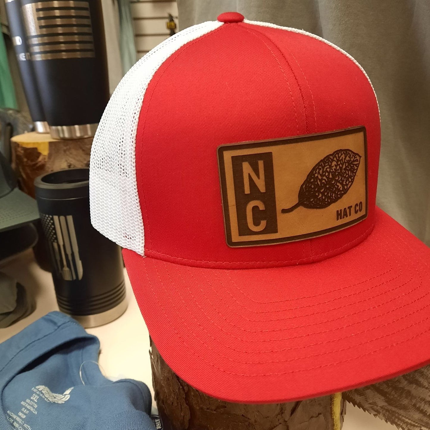 Tobacco  Red/White Trucker Hat