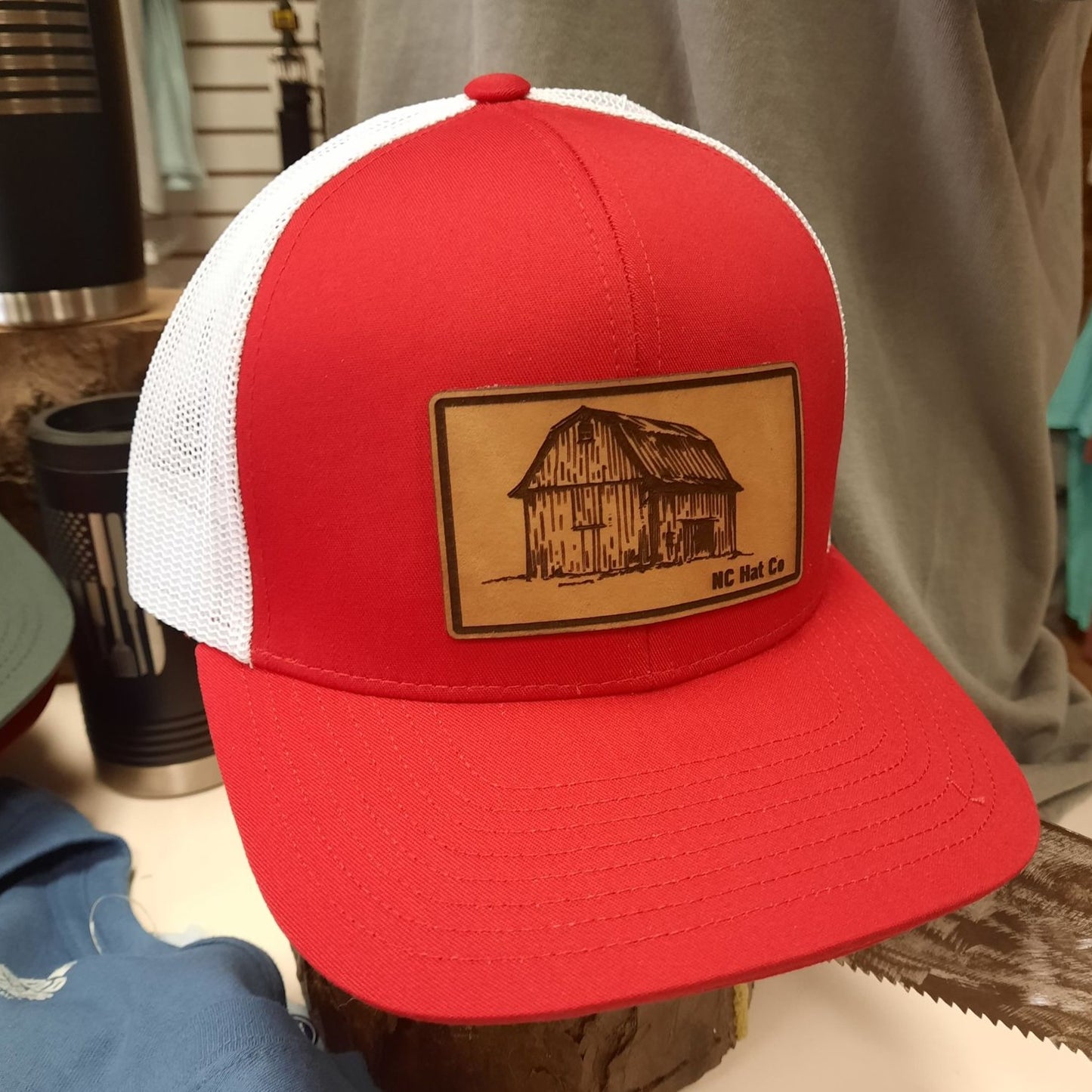 Old Barn Red/White Trucker Hat