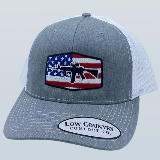 Freedom Series AR15 Heather White Hat