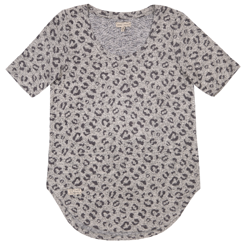 Scoop Neck Shirt -Leopard