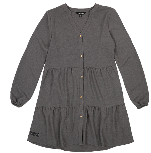 Tiered Dress - Dark Grey