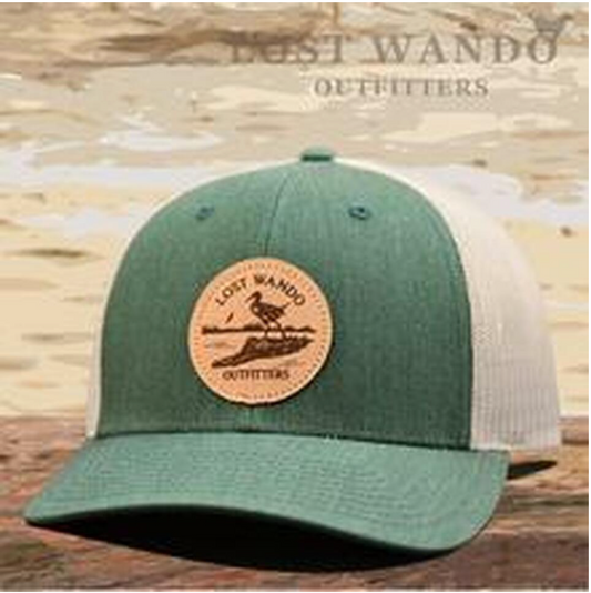 Marsh Hen n' Gator Leather Patch Hat