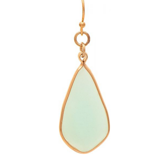 Green Stone Drop Earring
