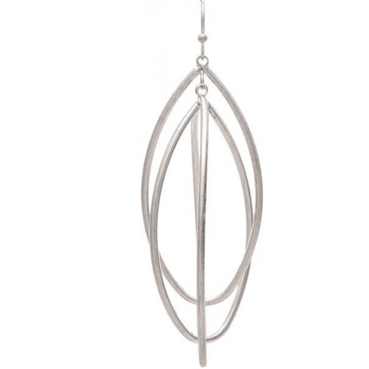 Silver Cage Earring