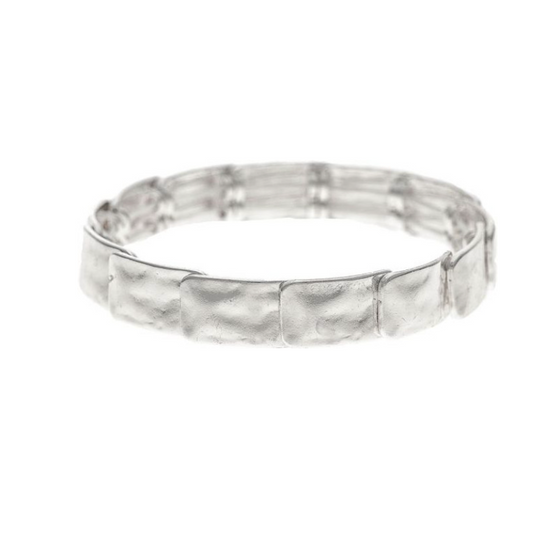 Silver Overlaid Bars Bracelet