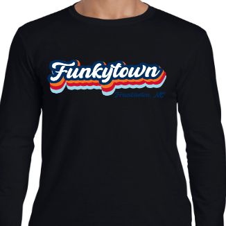 Funkytown T-shirts Long Sleeve  - Black