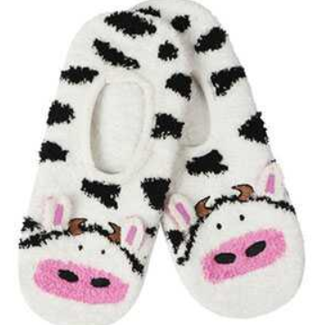 Women's Mary Jane Cow Slipper Socks