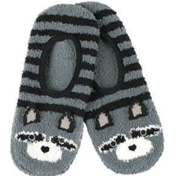 Women's Mary Jane Racoon Slipper Socks