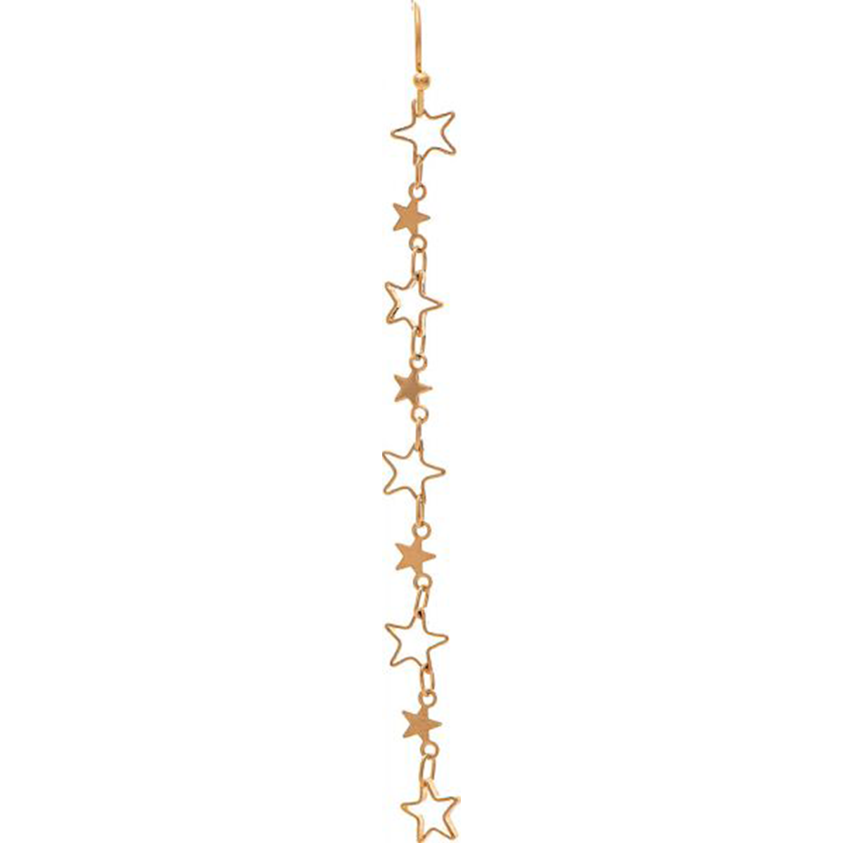 Gold Chain of Stars Earrings
