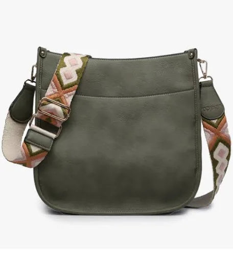 Chloe Crossbody with Guitar Strap - Olive