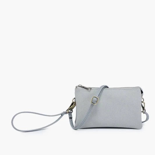 Riley Faux Canvas  Grey Blue