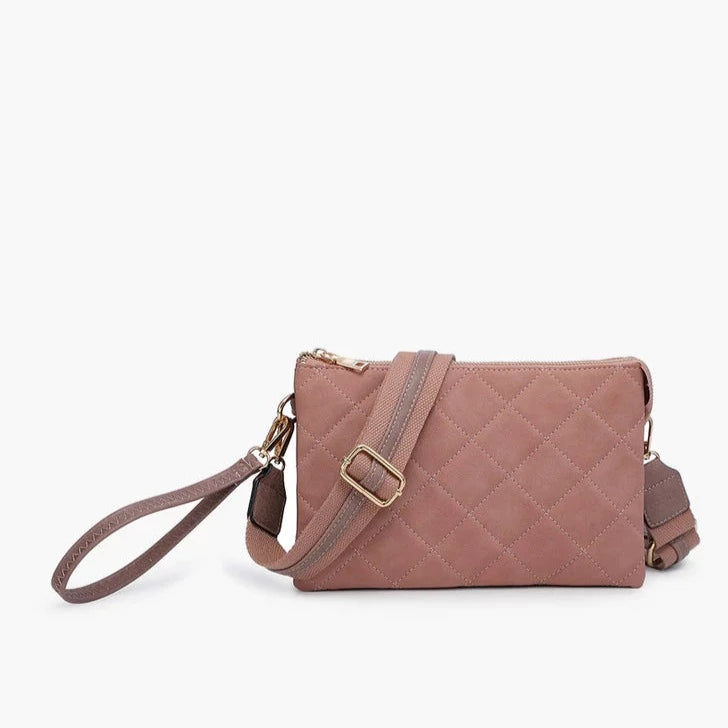 Izzy Crossbody Quilted Mauve