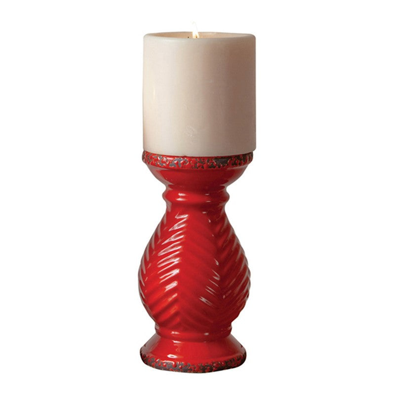 Large Candle Holder - Rouge