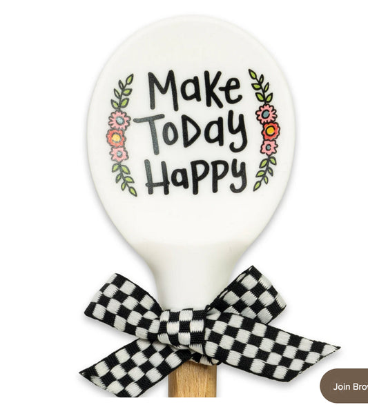 Make Today Happy Silicone Spoon