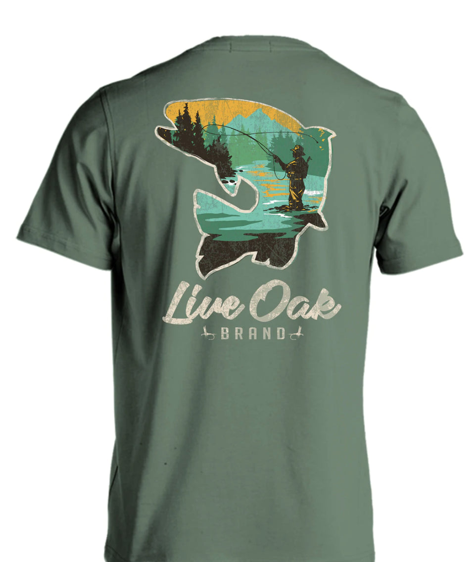 Live Oak Fish Silhouette